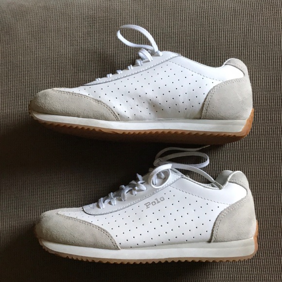 ralph lauren white shoes womens